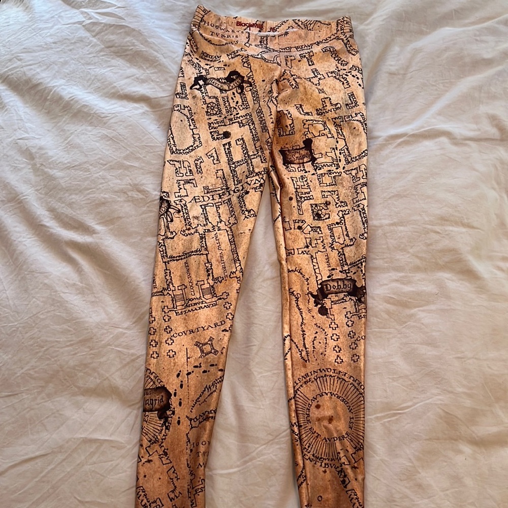 Medium Marauders Map Black Milk Leggings